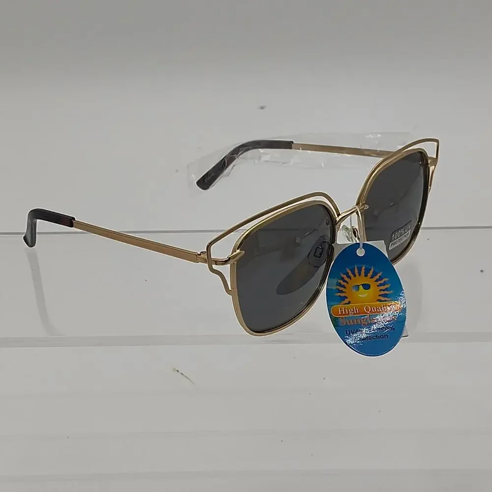 327 gold metal frame sunglasses